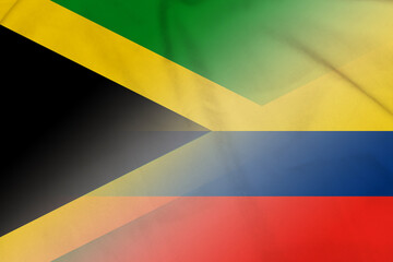 Jamaica and Colombia national flag international contract COL JAM