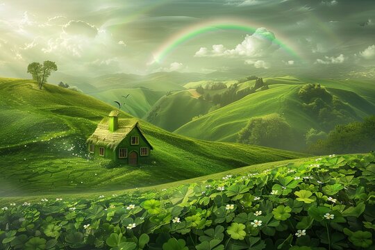 st patricks day image, beautiful green landscape