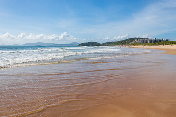 orla da  praia Grande cidade de Governador Celso Ramos Santa Catarina Brasil praia Caravelas