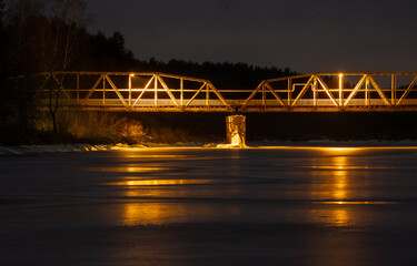 Iron bridge in Valmiera called dzelzitis