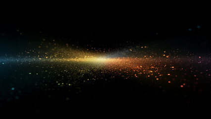 Glimmering Galaxy: Abstract Particle Illustration Series 