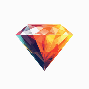 Diamond in cartoon, doodle style. Image for t-shirt, web, mobile apps and ui. Isolated 2d vector illustration in logo, icon, sketch style, Eps 10. AI Generative