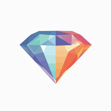 Diamond in cartoon, doodle style. Image for t-shirt, web, mobile apps and ui. Isolated 2d vector illustration in logo, icon, sketch style, Eps 10. AI Generative