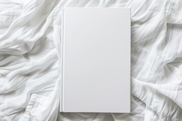Pristine white book cover clean design - obrazy, fototapety, plakaty