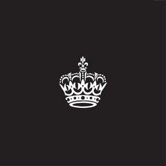 Crown in cartoon, doodle style . Image for t-shirt, web, mobile apps and ui. Isolated 2d vector illustration in logo, icon, sketch style, Eps 10, black and white. AI Generative