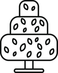 Trimmed tree icon outline vector. Home garden work. Machinery safety power