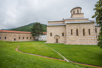 The Visoki Decani monastery church in Kosovo