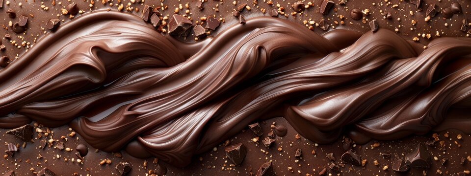 Chocolate background texture brown milk wave liquid cocoa cream swirl choco abstract dark coffee. Texture flow chocolate background gradient splash pattern color satin ripple creamy syrup silk spread