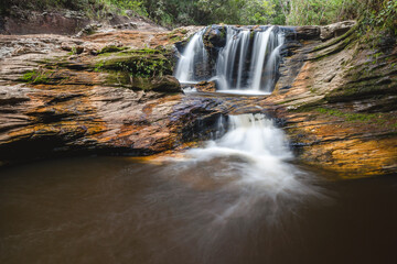 cachoeira na cidade de Barão de Cocais, Estado de Minas Gerais, Brasil