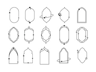 15 Islamic Modern Frame Stickers