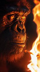 Australopithecus Mesmerized by Fire  - homem das cavernas -  Australopithecus's First Encounter with Fire - Evolução - Teoria da evolução - Homem primitivo