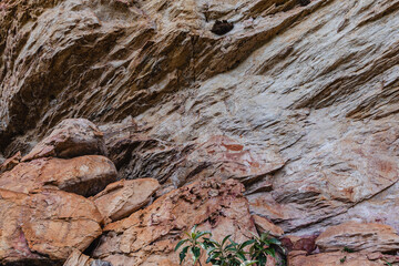 pinturas rupestres no distrito de Cocais, na cidade de Barão de Cocais, Estado de Minas Gerais, Brasil