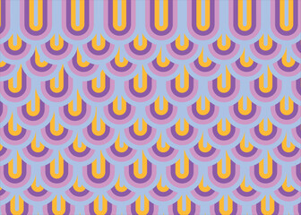 geometric abstract seamless background with purple and yellow color