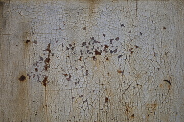 corroded wrought iron fence , old metal ornaments