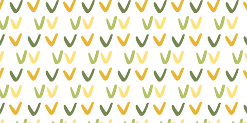 Funny colorful doodle seamless pattern, Baby neutral print in bright colors, yellow, green. Naive style. Simple childish scribble wallpaper print, perfect for the nursery, baby shower, textiles