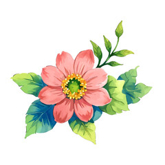 Flower vector watercolor flowers floral vector