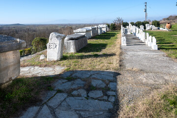 Ruins at archaeological area of Philippi, Greece