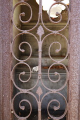 corroded and weathered wrought metal texture