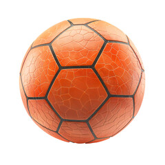 Close Up of Soccer Ball on White Background