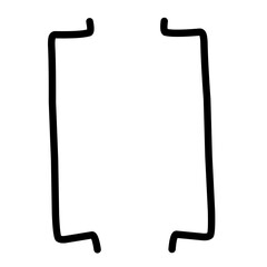 hand drawn bracket