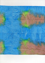 Dirty Modern Artwork. Food Coloring Art. Blurred Acrylic Stroke. Handmade Psychedelic Pattern. Soft...
