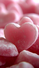 Obraz premium Pink Hearts Candies