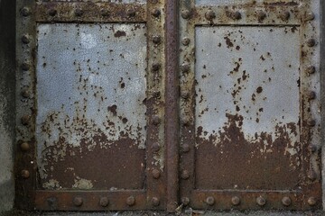 old wrought metal surface , rusty metal surface