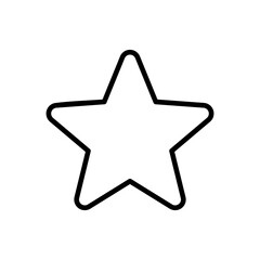Star Icon vector. rating icon vector. favourite star icon - obrazy, fototapety, plakaty