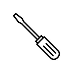 Screwdriver icon vector. tools icon vector