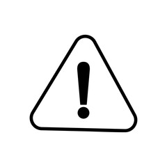 Exclamation danger sign. attention sign icon. Hazard warning attention sign
