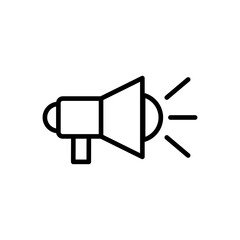 Megaphone icon vector. Loudspeaker icon vector.