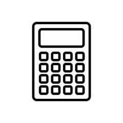 Calculator icon vector. Accounting calculator icon. calculator vector