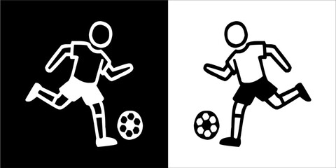 Illustration vector graphics of soccer icon