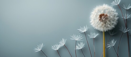 dandelion on a white background - Powered by Adobe