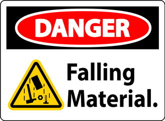 Danger Sign, Falling Material