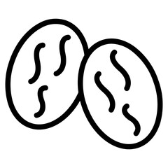 Arabic date fruit icon vector. Palm food. 