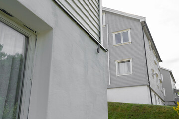 Masking Tape Hanging from Wall for Precise Painting.