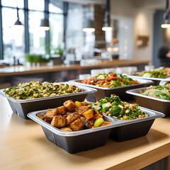 Abundant Fresh Fruit and Vegetable Buffet Display
