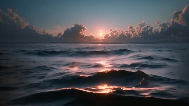 beautiful ocean sunset