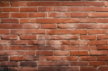 Fototapeta premium Brown brick wall, brick texture, aged wall