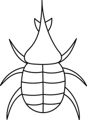 Rhinoceros Beetle Lined