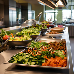 Abundant Fresh Fruit and Vegetable Buffet