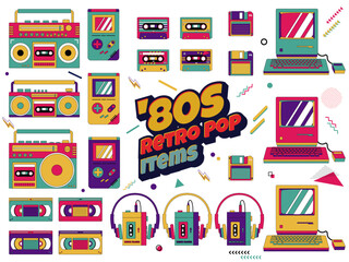 80s_Retro_Pop_Art_Collection_in_2D