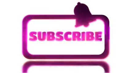 Looping neon glow effect subscribe now icons