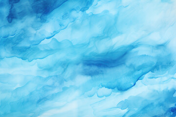 Obraz premium Blue azure turquoise abstract watercolor background, flow texture pattern wallpaper background