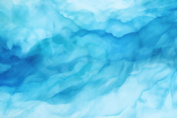 Obraz premium Blue azure turquoise abstract watercolor background, flow texture pattern wallpaper background