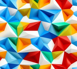 Fototapeta premium today meet tomorrow ((white back ground)) 3D seamless pattern