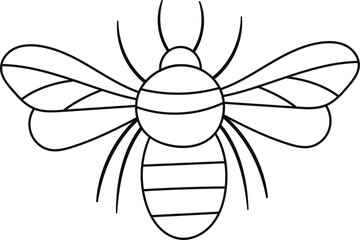 Bee Insect Lined