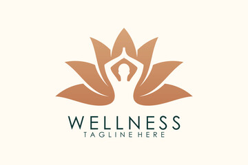 Wellness logo template with women health creative concept Premium Vector Part 2