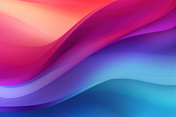 Obraz premium Vibrant gradient wave background, abstract composition